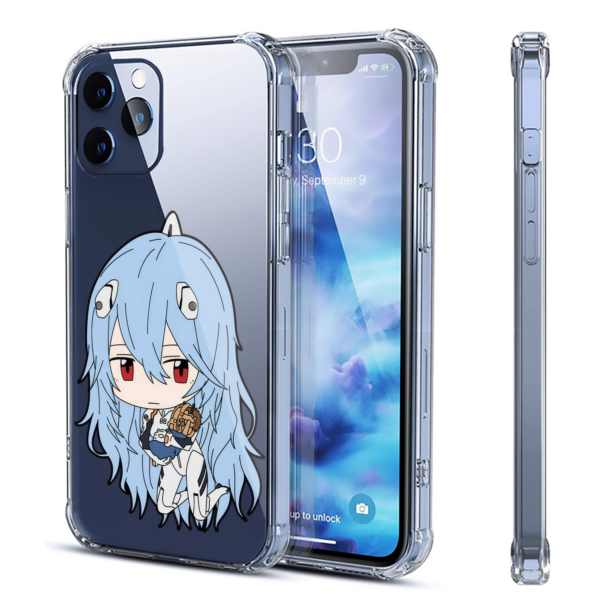 （画像用） EVA 新世紀エヴァンゲリオン 【iPhone 12シリーズ対応】透明スマホケース（クリアソフトケース）